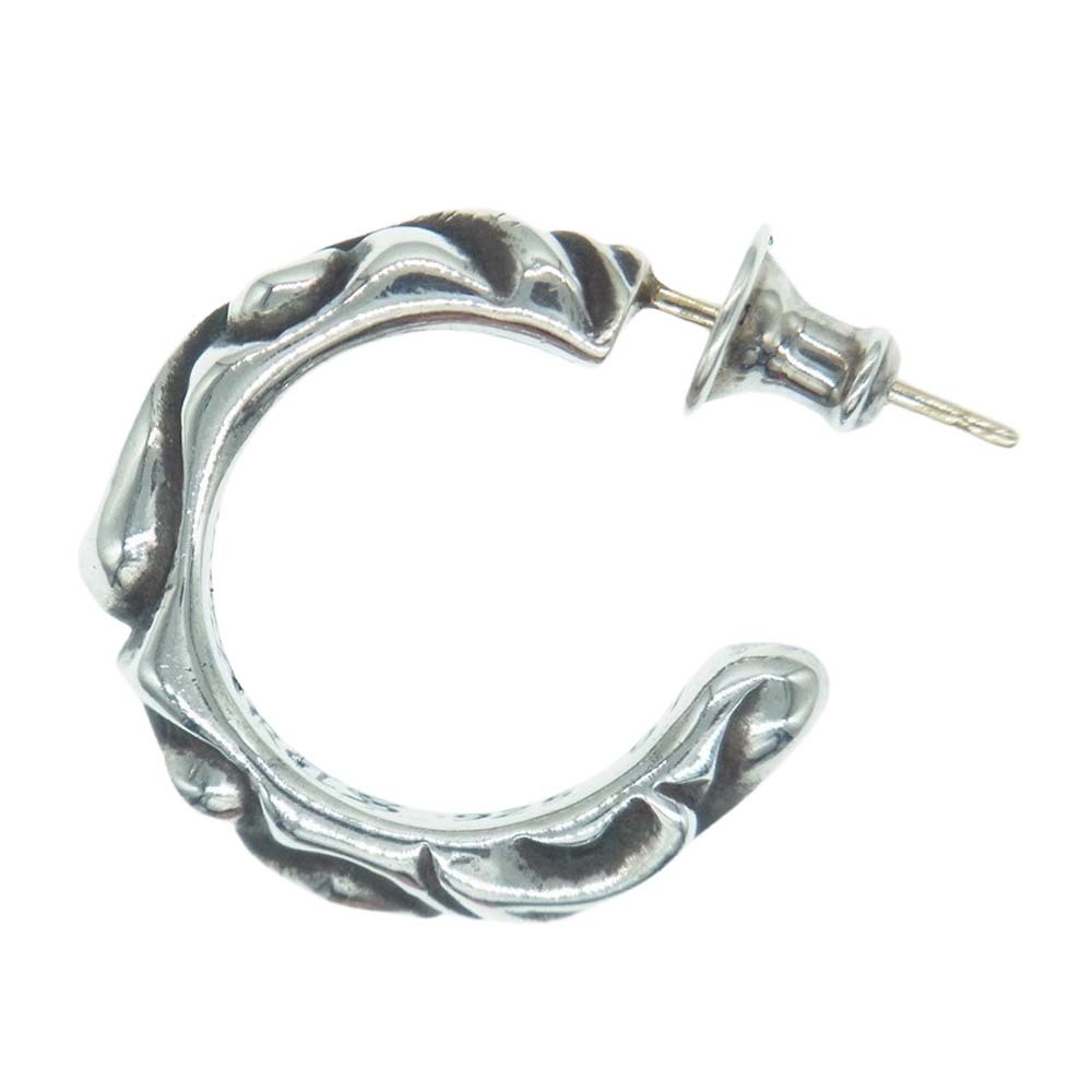 CHROME HEARTS クロムハーツ（原本有） HOOP SCROOL 1 フープ スクロール ピアス シルバー系【中古】