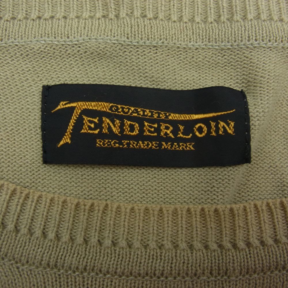 TENDERLOIN テンダーロイン コットン ニット ベージュ系 M【中古】_画像4