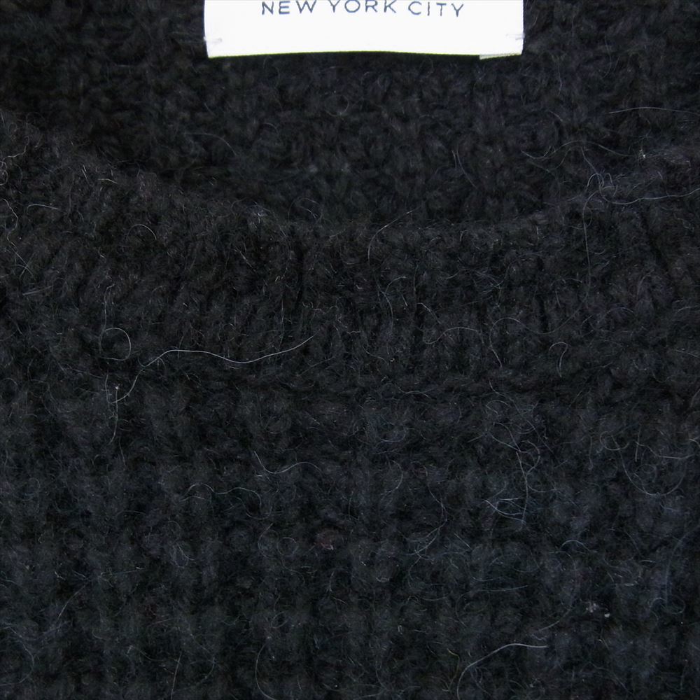 サタデーズ ニューヨークシティ Saturdays NYC ワッフル ニット セーター ブラック系 M【中古】_画像3