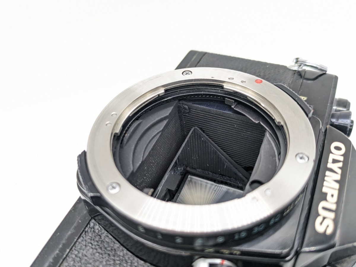 初期型 OLYMPUS OM-1 ブラックボディ フィルムカメラ ジャンク品_画像5