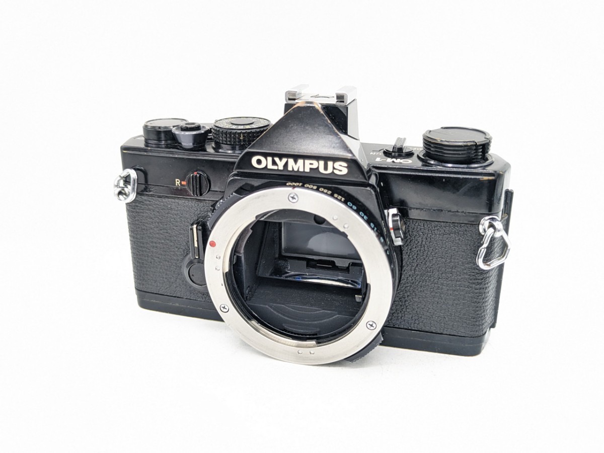 初期型 OLYMPUS OM-1 ブラックボディ フィルムカメラ ジャンク品_画像1