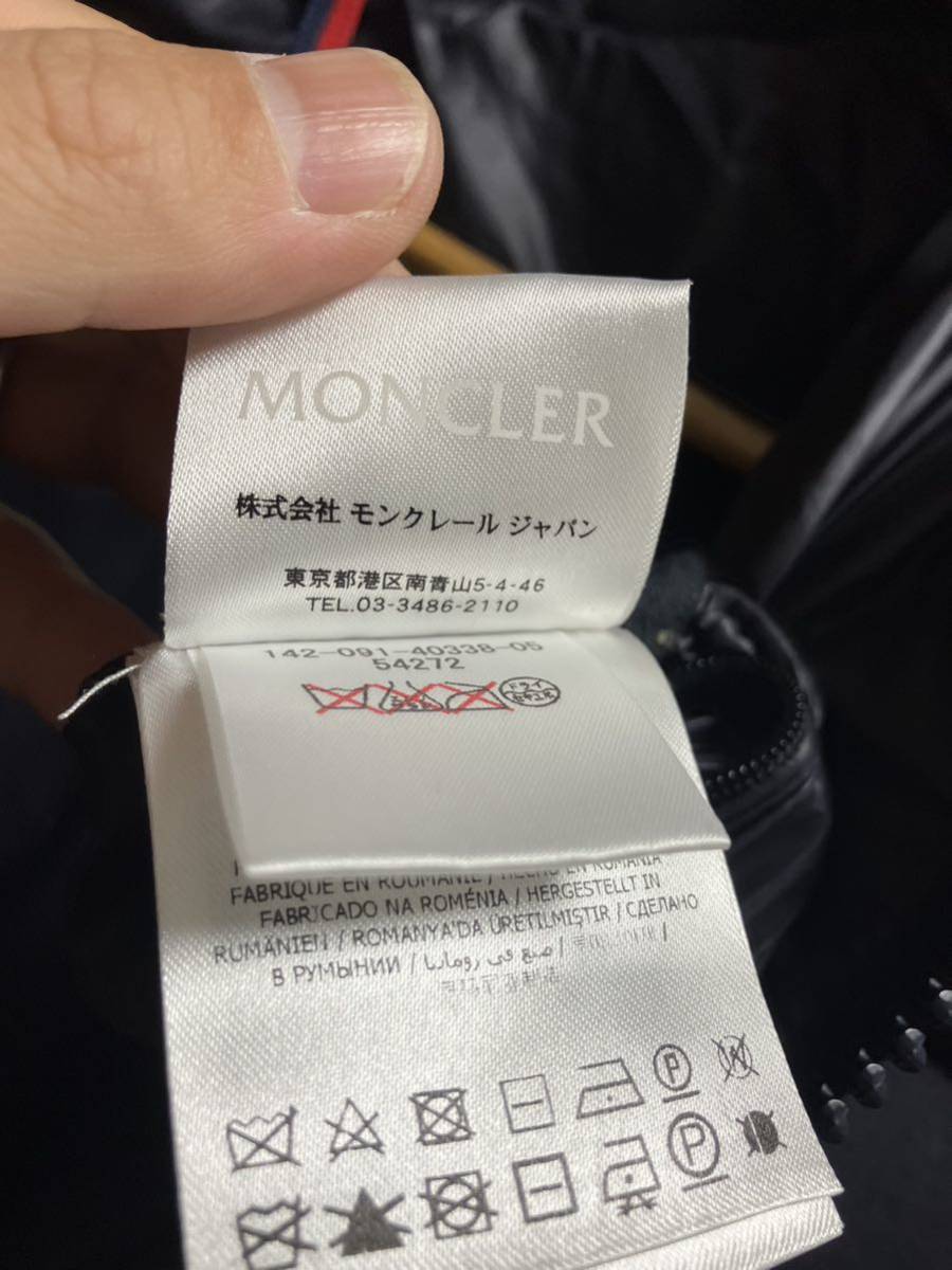 国内正規品　モンクレール　モンジュネーブル　MONCLER MONTGENEVRE　ネイビー　サイズ1　ダウン　ジャケット　紺　ウール　美品_画像8