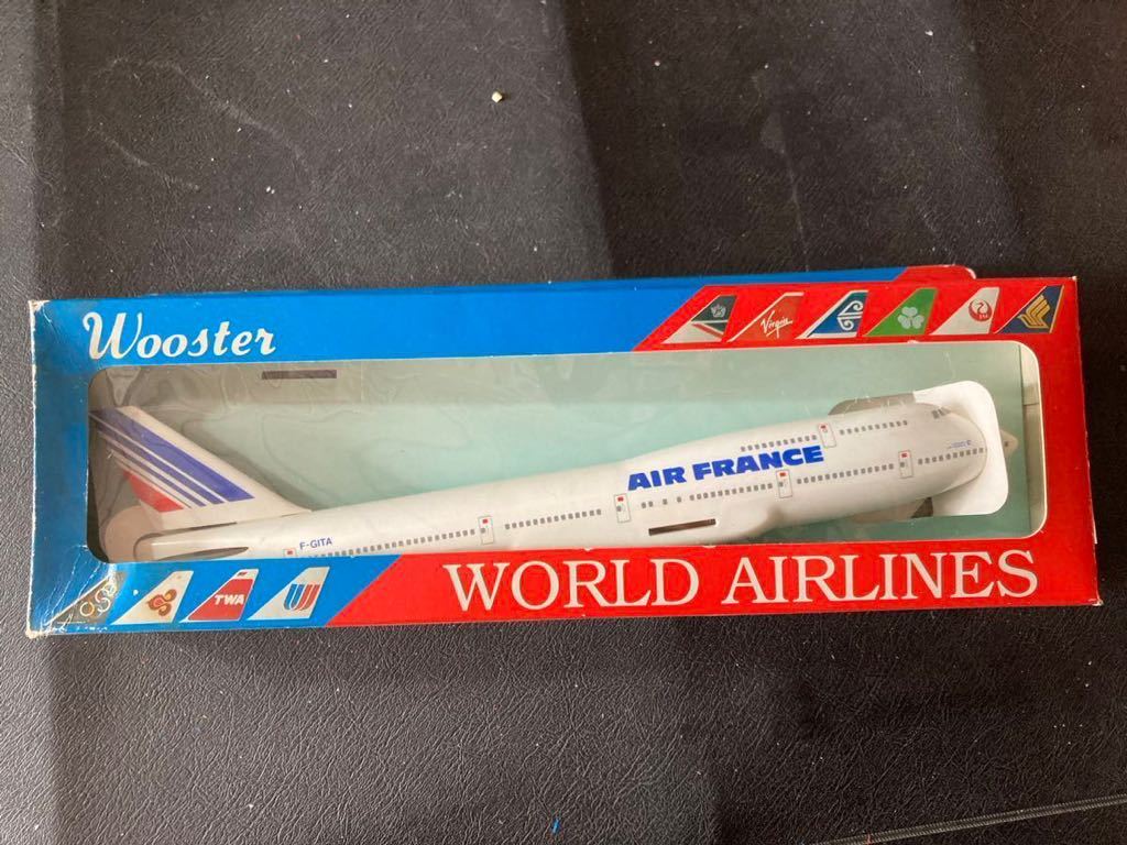 Wooster エアフランス　ボーイングWORLD AIRLINES 飛行機旅客航空　模型_画像1