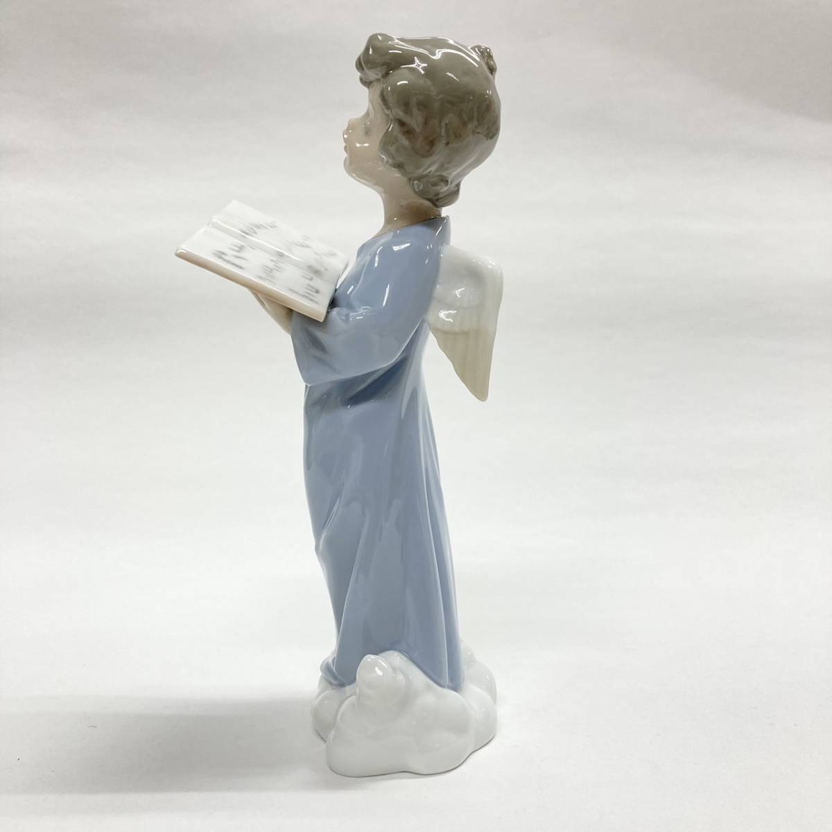 1989年 LLADRO リヤドロ フィギュリン 陶器人形 陶磁器 天使の歌声 ブルーエンジェル 17cm [49LHM/5724]_画像4