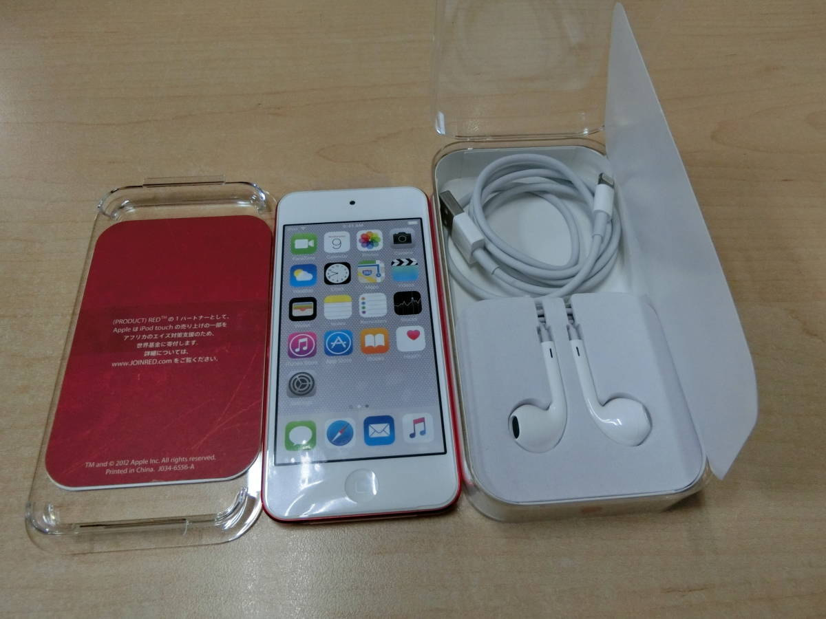 apple iPod touch第6代128GB PRODUCT RED 限定顏色 MKWW2J/A A1574超美品 原文:☆apple iPod touch第6世代 128GB PRODUCT RED　限定色　MKWW2J/A A1574 超美品☆