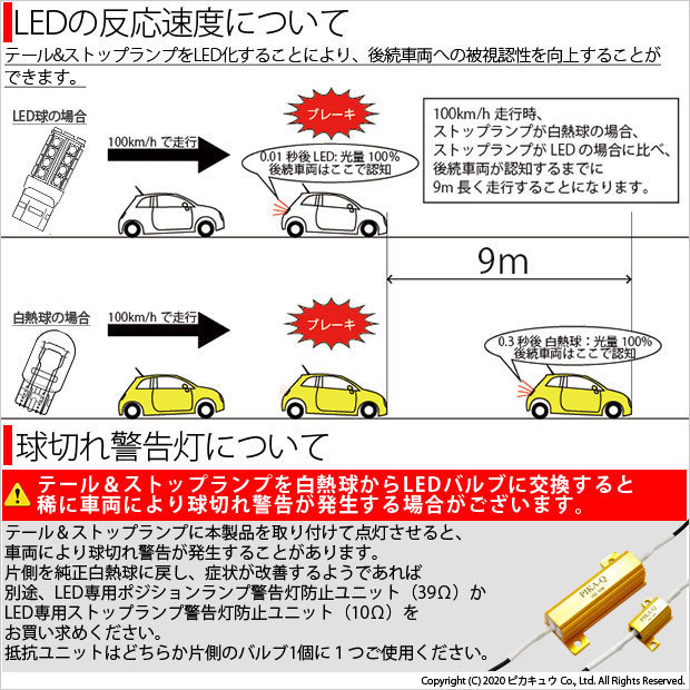 ホンダ エリシオン (RR1/2/3/4 前期) 対応 LED テール＆ストップランプ T20D SMD 30連 レッド 2個 6-C-4_画像6