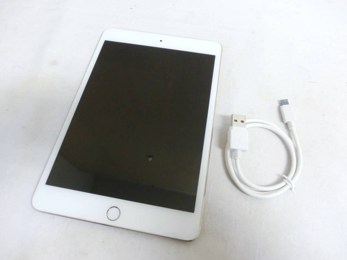 ★中古・美品★iPad mini 第4世代 64GB Wi-Fiモデル ゴールド_画像1