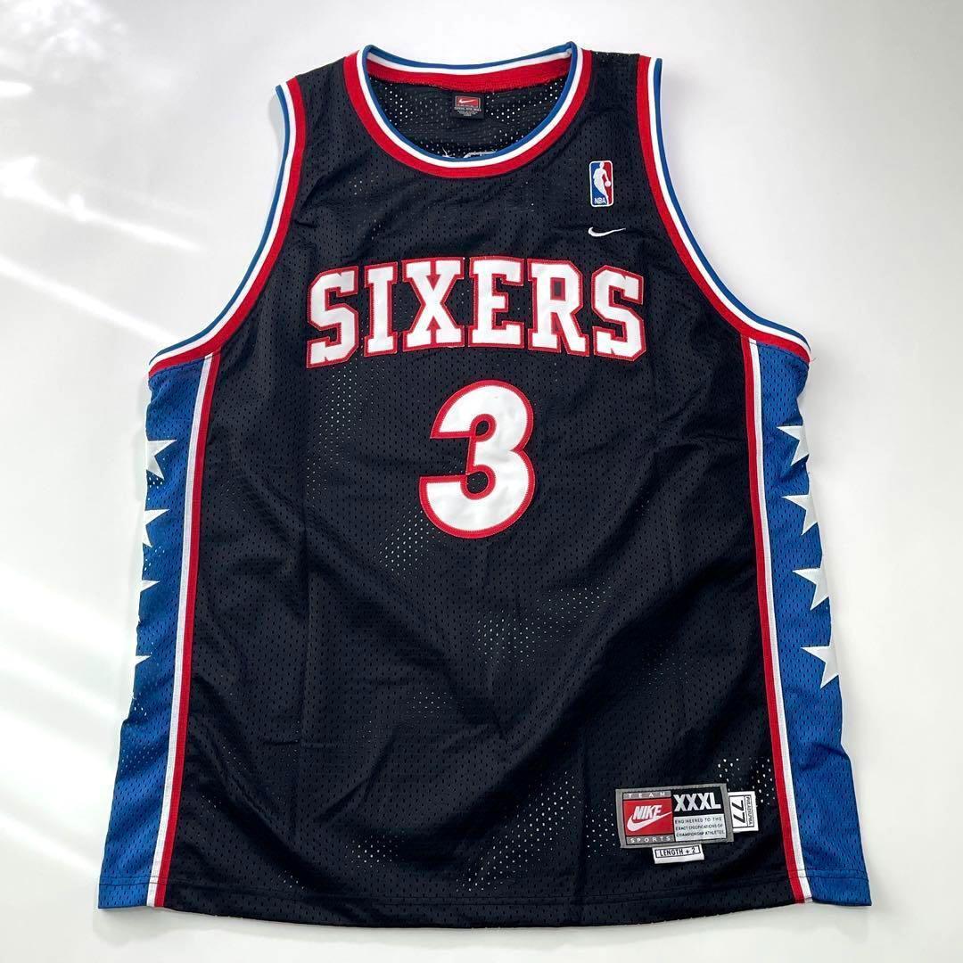 NIKE NBA SIXERS IVERSON ゲームシャツ ブラック 3XL