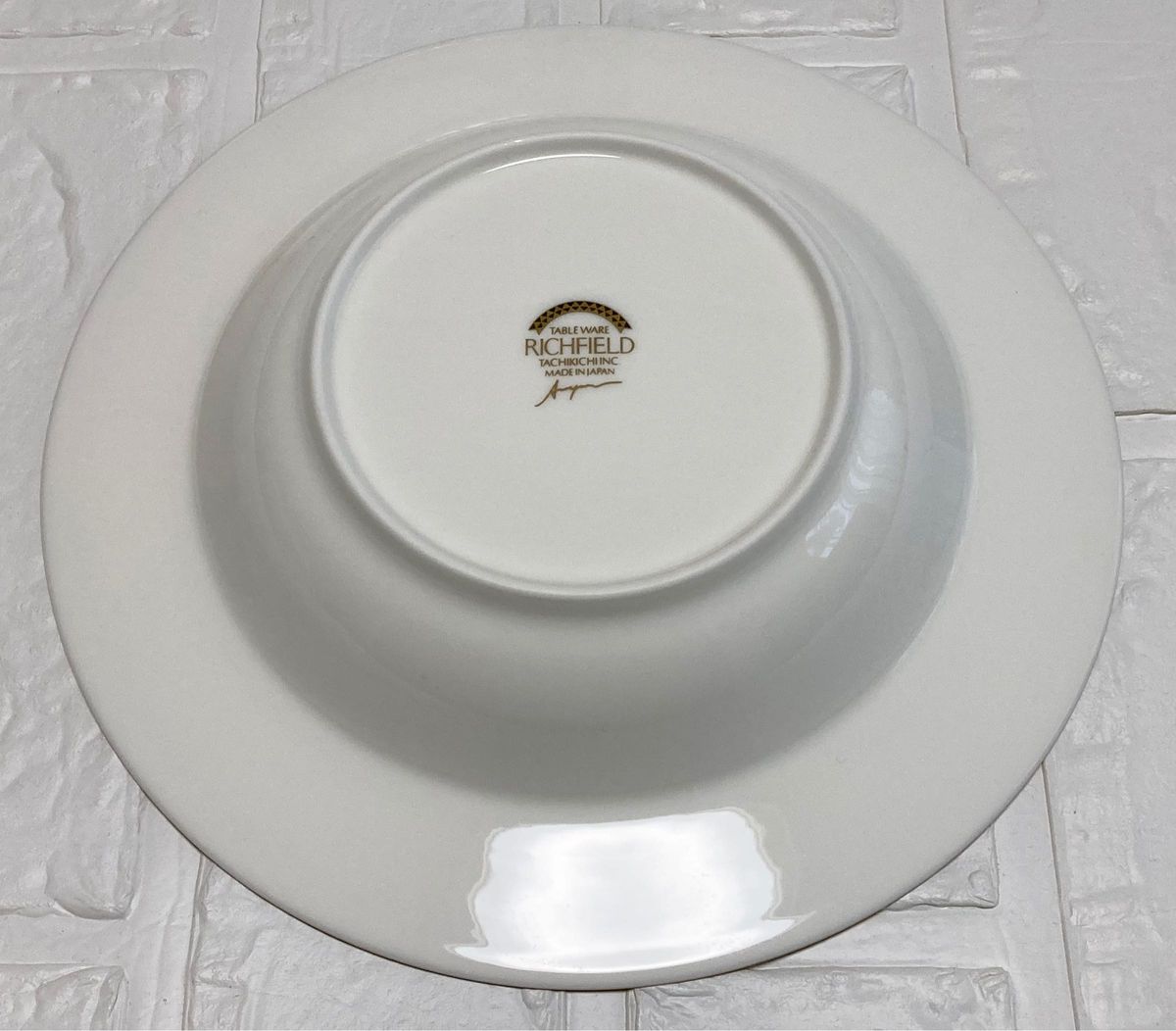 未使用品　TACHIKICHI  スープ皿 食器 深　RICHFIELD 日本製　たち吉　NEO-CLASSICAL FORM