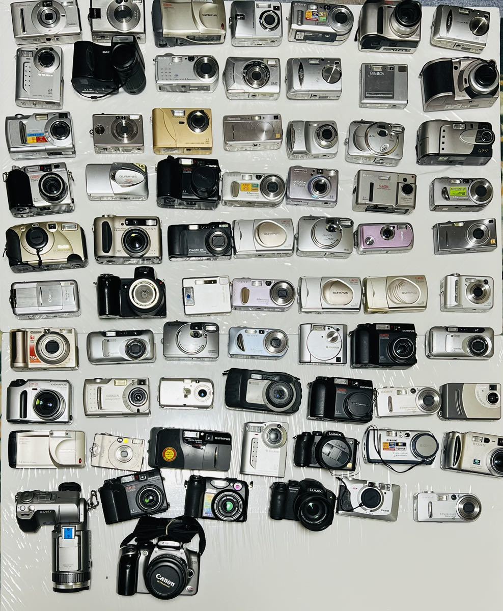 大量　デジタルカメラ 70台　セット　SONY Canon FUJIFILM OLYMPUS PENTAX Panasonic デジカメ まとめ_画像1