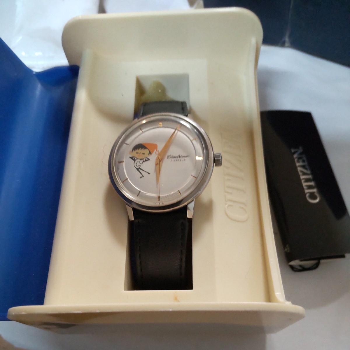 新品、未使用品 、箱付 、70周年、記念、限定 1960本 シチズン 、手巻き 、ホーマー、 Cチャン、白文字盤 、Cちゃん、限定品