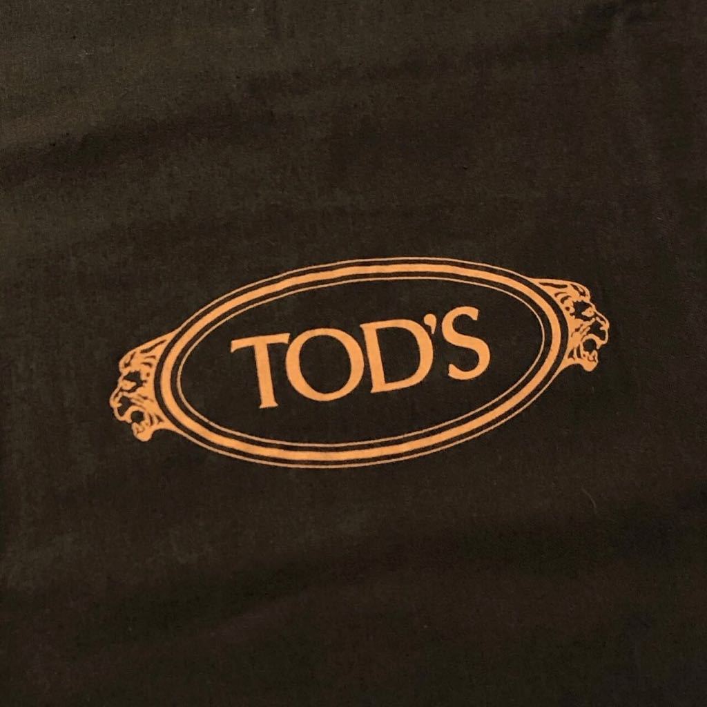 トッズ「TOD'S」バッグ保存袋 旧型（2915) 正規品 付属品 内袋 布袋 巾着袋 ダークブラウン 47×48cm 布製 _画像3