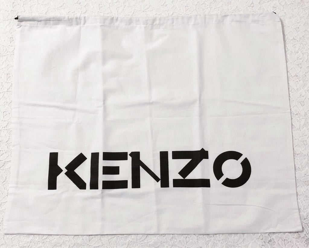 ケンゾー「KENZO」バッグ保存袋（3239）正規品 付属品 内袋 布袋 巾着袋 58×47cm バッグ用 ホワイト 布製_画像1