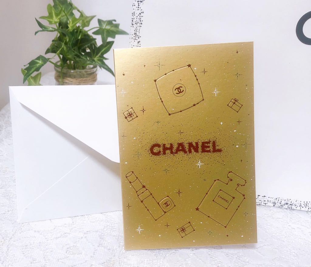 シャネル「CHANEL」ショッパー 銀座限定 限定メッセージカード付き (3275) 正規品 付属品 紙袋 ショップ袋 ブランド袋 折らずに配送 大きめ_画像7