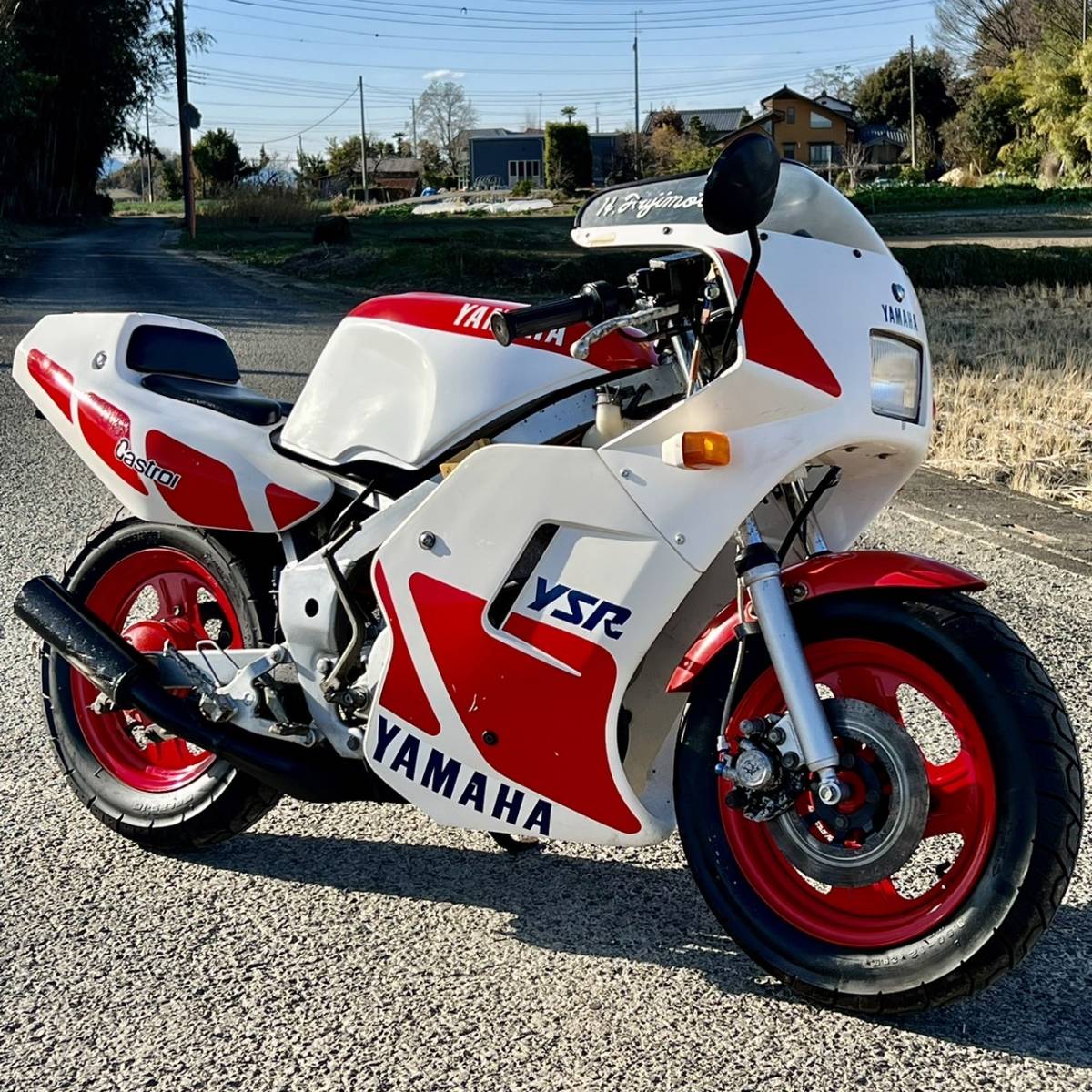 ヤマハ YSR50 2AL 実動 書類付 現状車 絶版 希少 オリジナル(検 ZX-25 ZXR GPZ Z250 VT GSR NSR CBR CBX CB FZR YZF TZR GSXR NS-1 887㌔_画像1