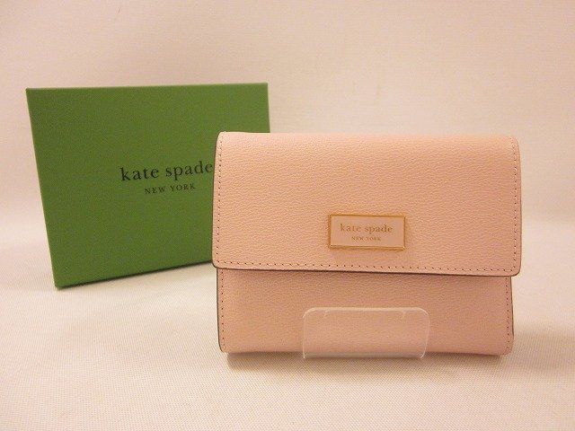 kate spade / ケイトスペード 三つ折り財布 ケイティドイフォールド フラップウォレット レディース ピンク