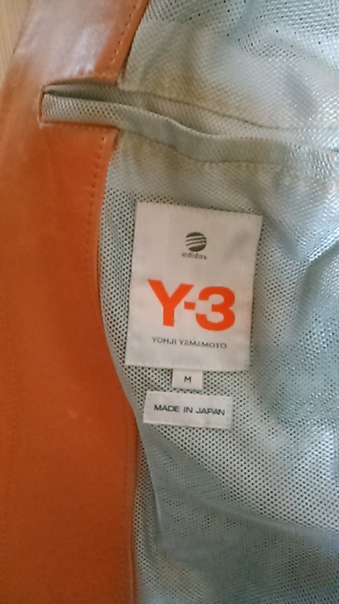 Y-3＆アディダス・コラボ　YOHJIYAMAMOTO ヨウジヤマモト　牛革　レザー　ライダース・ジャケット_画像3