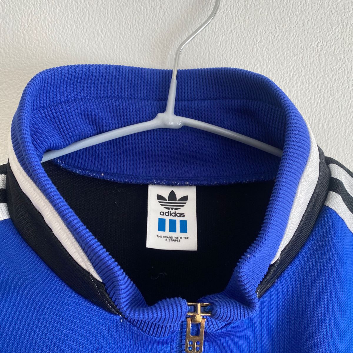 adidas 90s 80s トレーナー ハーフジップ ビッグロゴプリント 袖