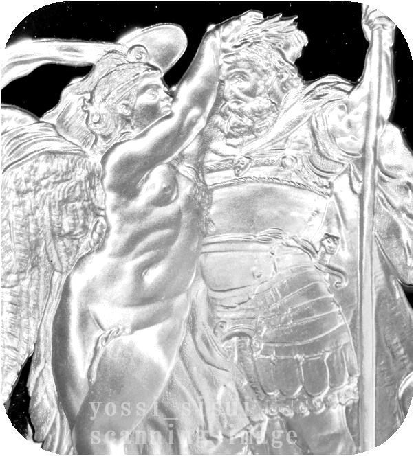 レア 希少品 世界の偉大な画家 ルーベンス 絵画 美徳 英雄 戴冠式 勝利の女神ニケ 記章 純銀製 Silver925 メダル コイン コレクション 章牌