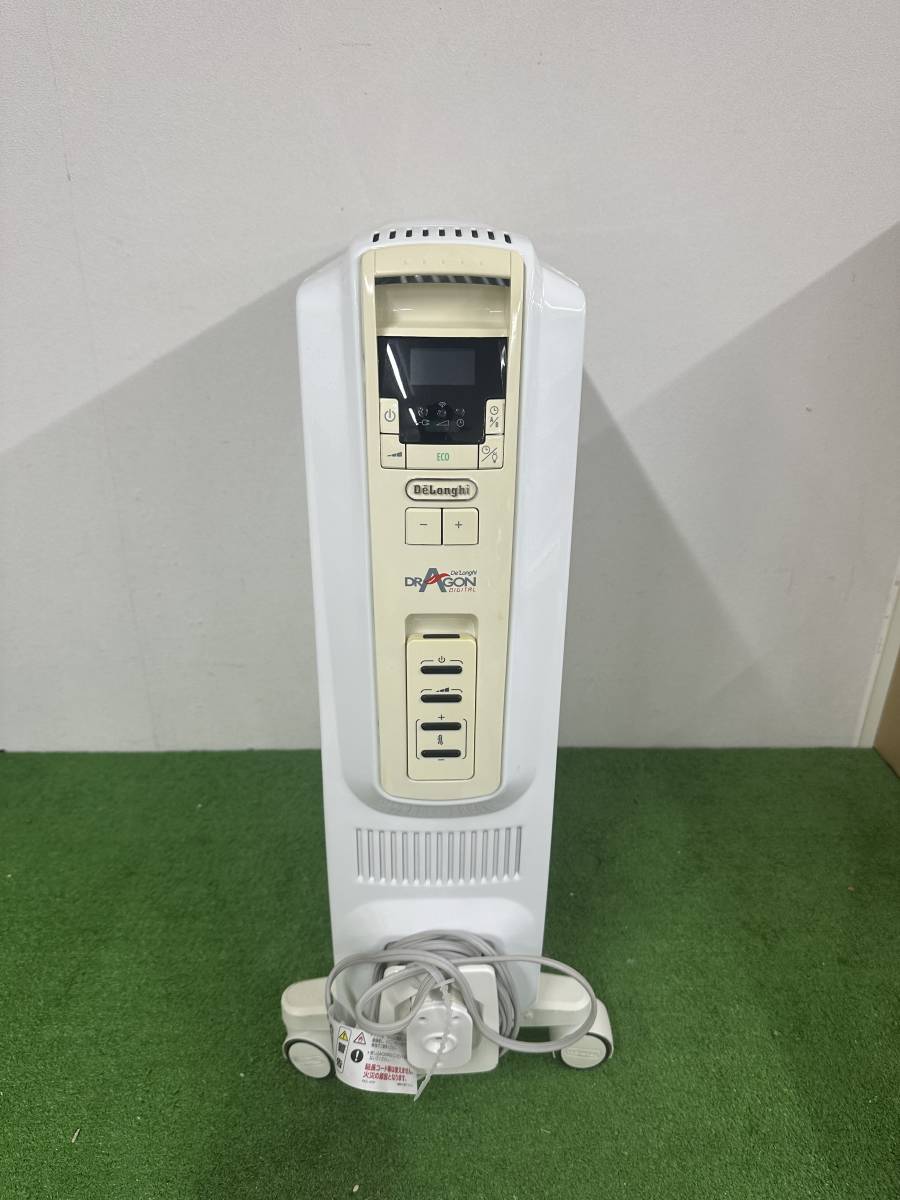 【s1160】【中古品】 DeLonghi DRAGON DIGITAL デロンギ ドラゴンデジタル オイルヒーター TDD0915W ホワイト 通電確認済み_画像1