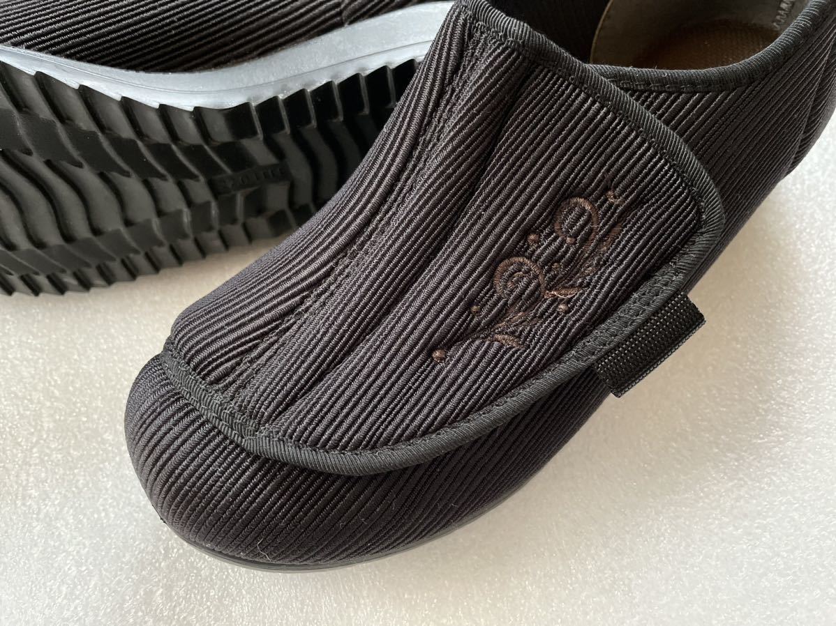*Amazon 4900 иен * новый товар не использовался elder L da-li - bili обувь чёрный цвет легкий текстильная застёжка обувь 22 см EEEE вальгусная деформация первого пальца стопы 