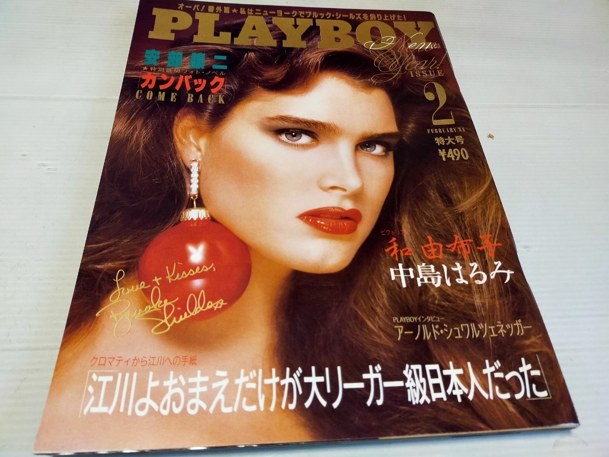 プレイボーイ 日本語版 月刊プレイボーイ 1988 2 中島はるみ 和由布子_画像1