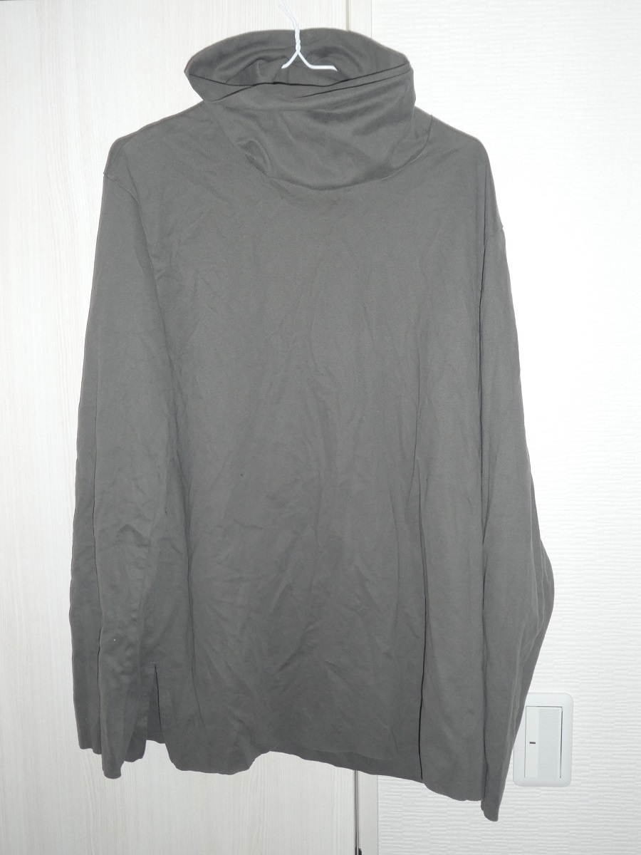 ATTACHMENT アタッチメント ハイネック T-シャツ COOLMAX SMOOTH CLOTH HIGH NECKED T-SHIRT L/S サイズ 3 グレー AJ12-251_画像1