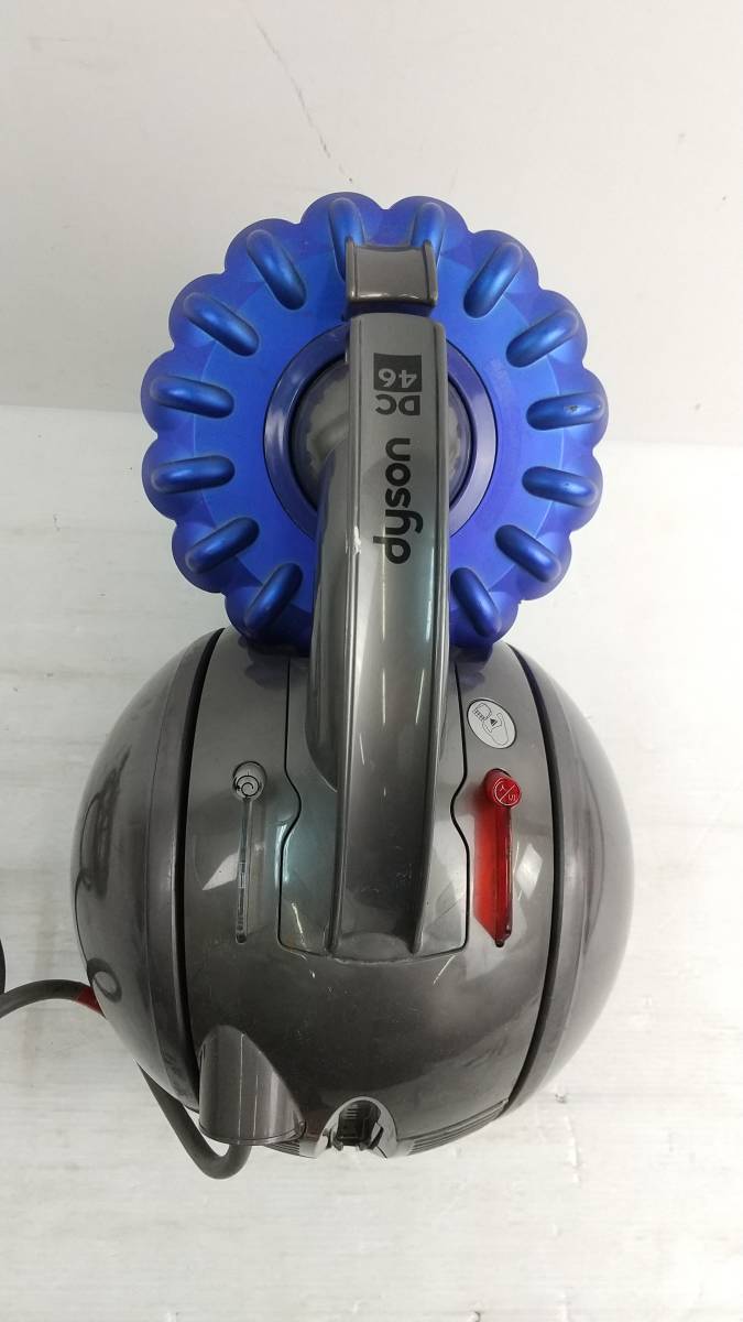 湘/dyson/キャニスター型/DC46/サイクロンクリーナー/掃除機/ホース、ブラシ付き/ノズル欠品/動作確認済/ダイソン/11.24-223TY_画像7