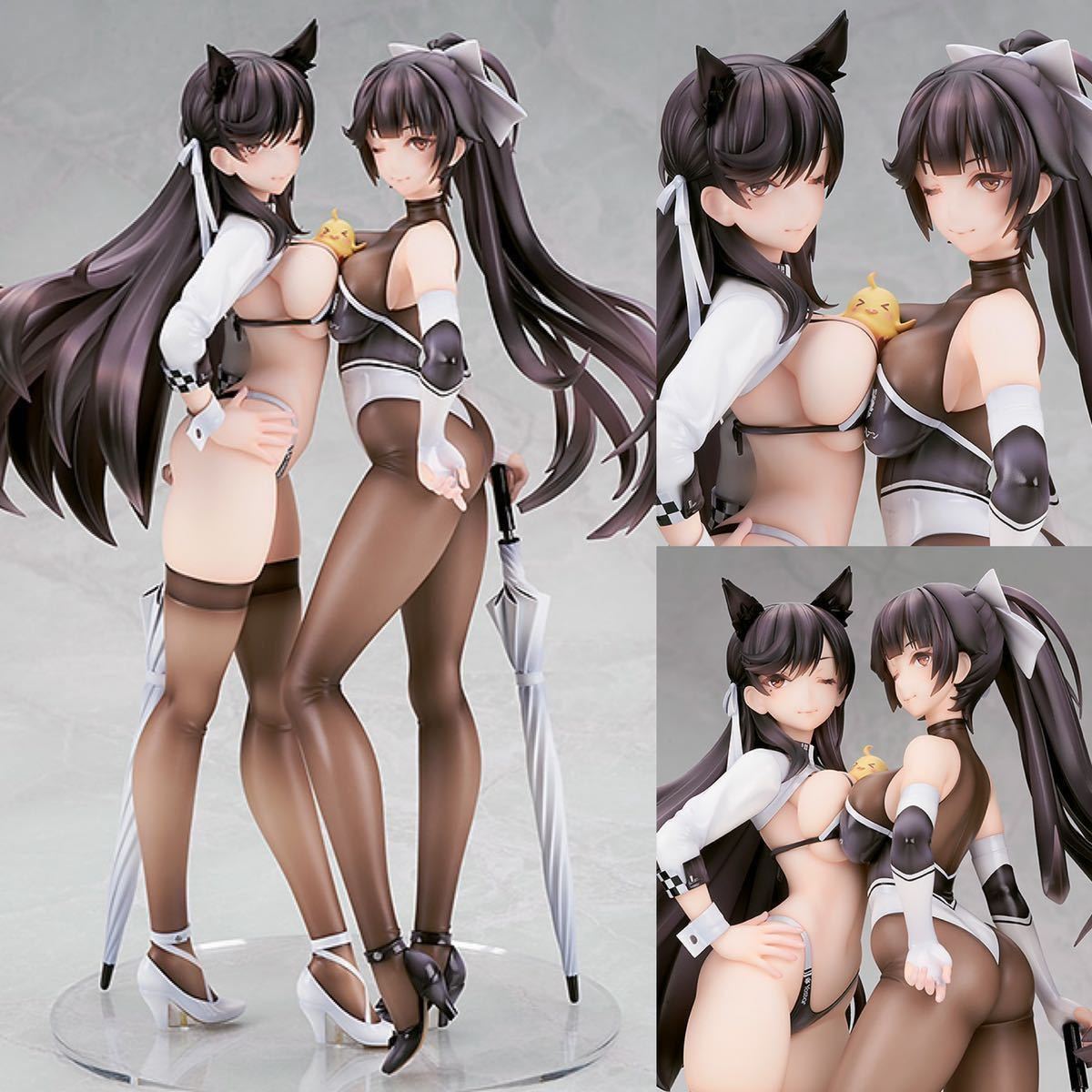 【送料込み】　アズールレーン 愛宕＆高雄 レースクイーンVer. 1/7 完成品フィギュア　新品未開封_画像1