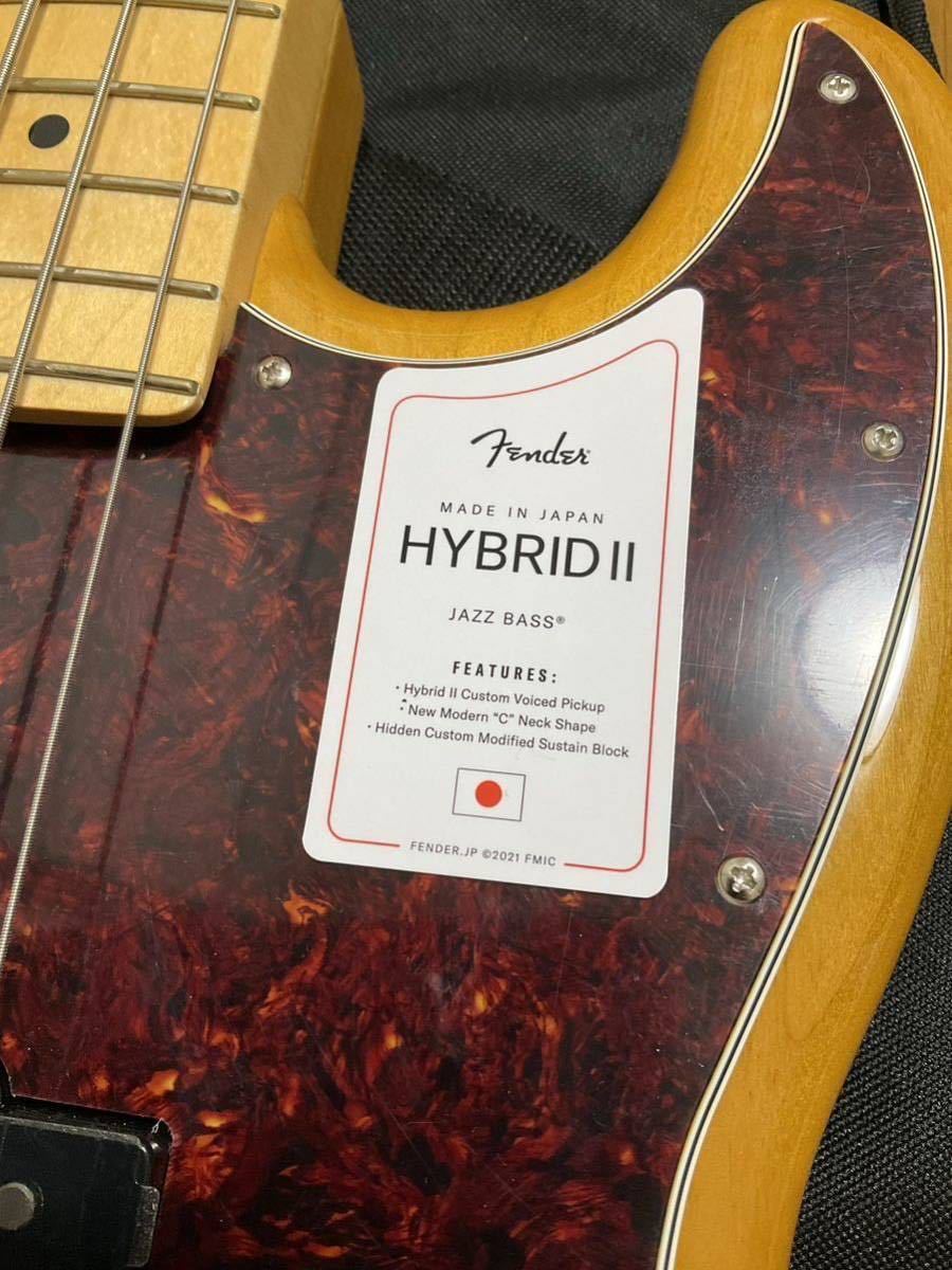 Fender フェンダー エレキベース MADE IN JAPAN HYBRID Ⅱ JAZZ BASS MN VNT ハイブリッド2 ジャズベース 2023年製 日本製 ほぼ未使用_画像10