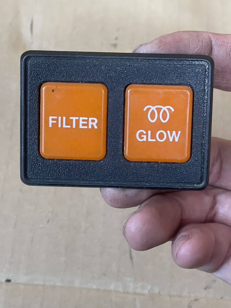 TOYOTA インパネスイッチ スイッチ FILTER GLOW　旧車 当時物 車種不明 動作未確認 ジャンク 部品取り_画像5