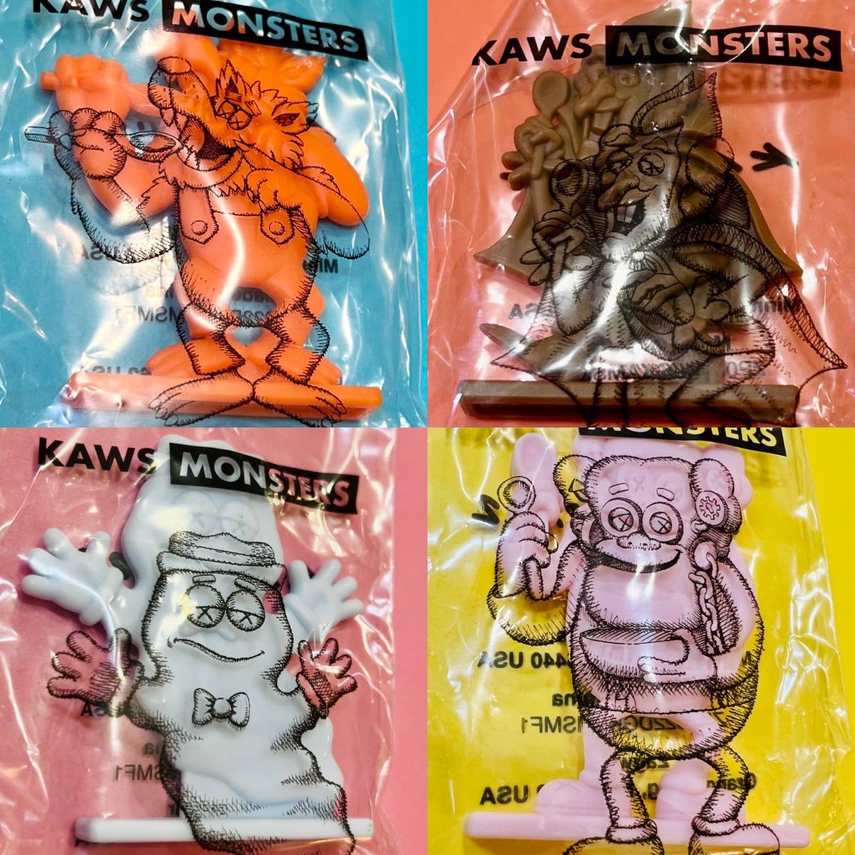 KAWS Limited Toys General Mills Monsters Monster Cereal 4種 モンスター シリアル カウズ コラボ おもちゃ トイ おまけ 懸賞品 非売品_画像5