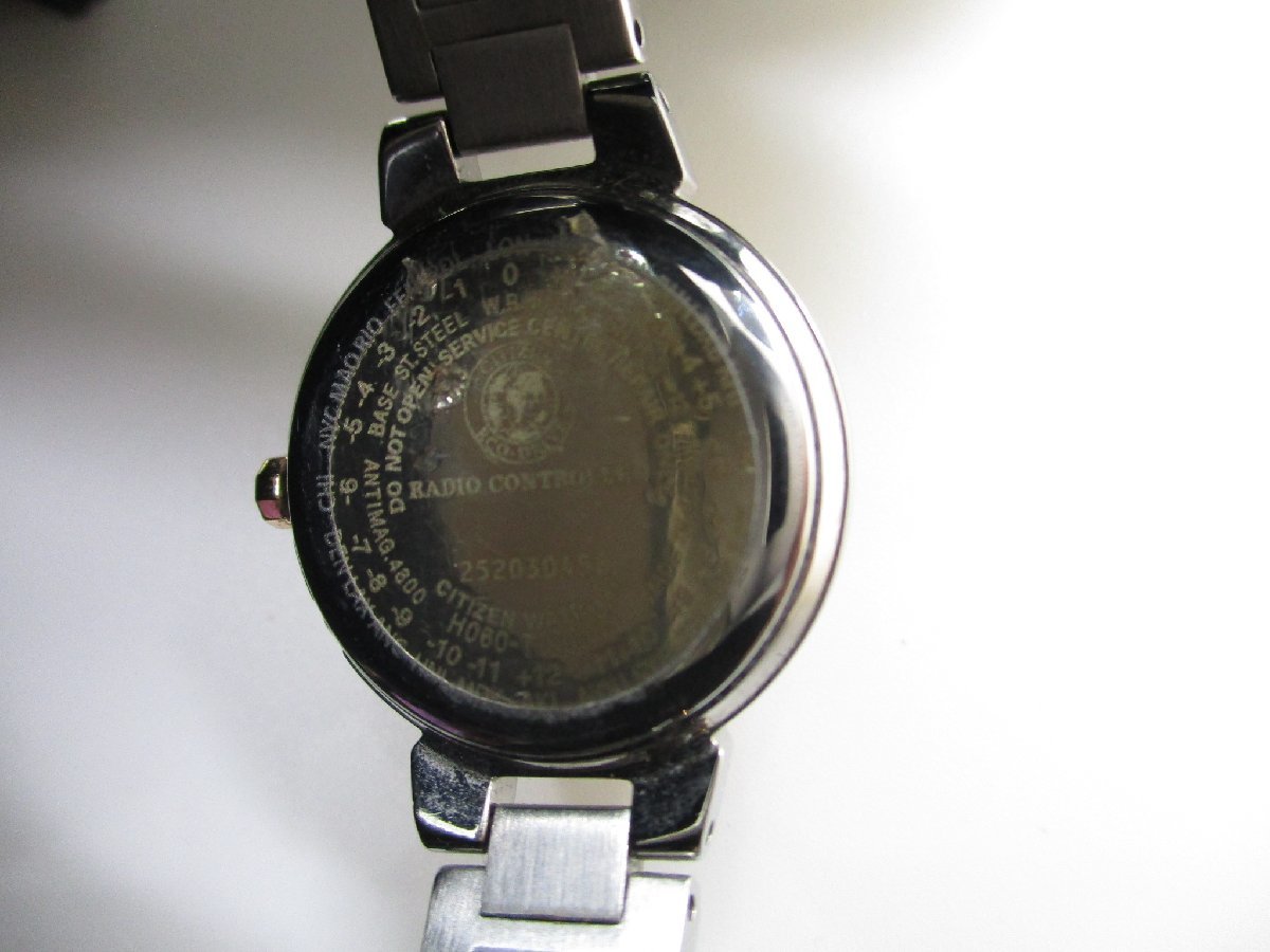 ■中古 CITIZEN XC クォーツ クロスシー エコ・ドライブ ES9435 稼働品_画像6