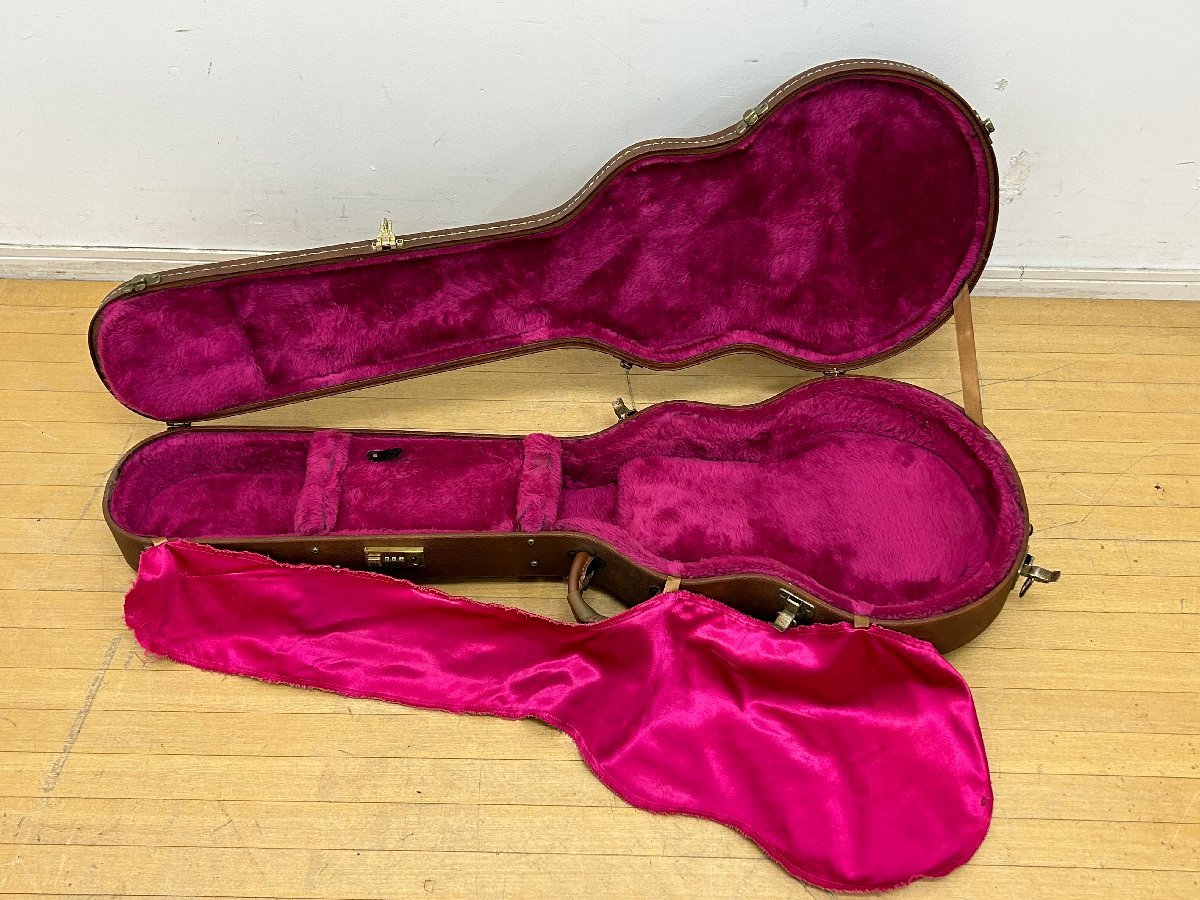 ☆Gibson ギブソン ギターケース ハードケース ブラウン ピンク トップ 
