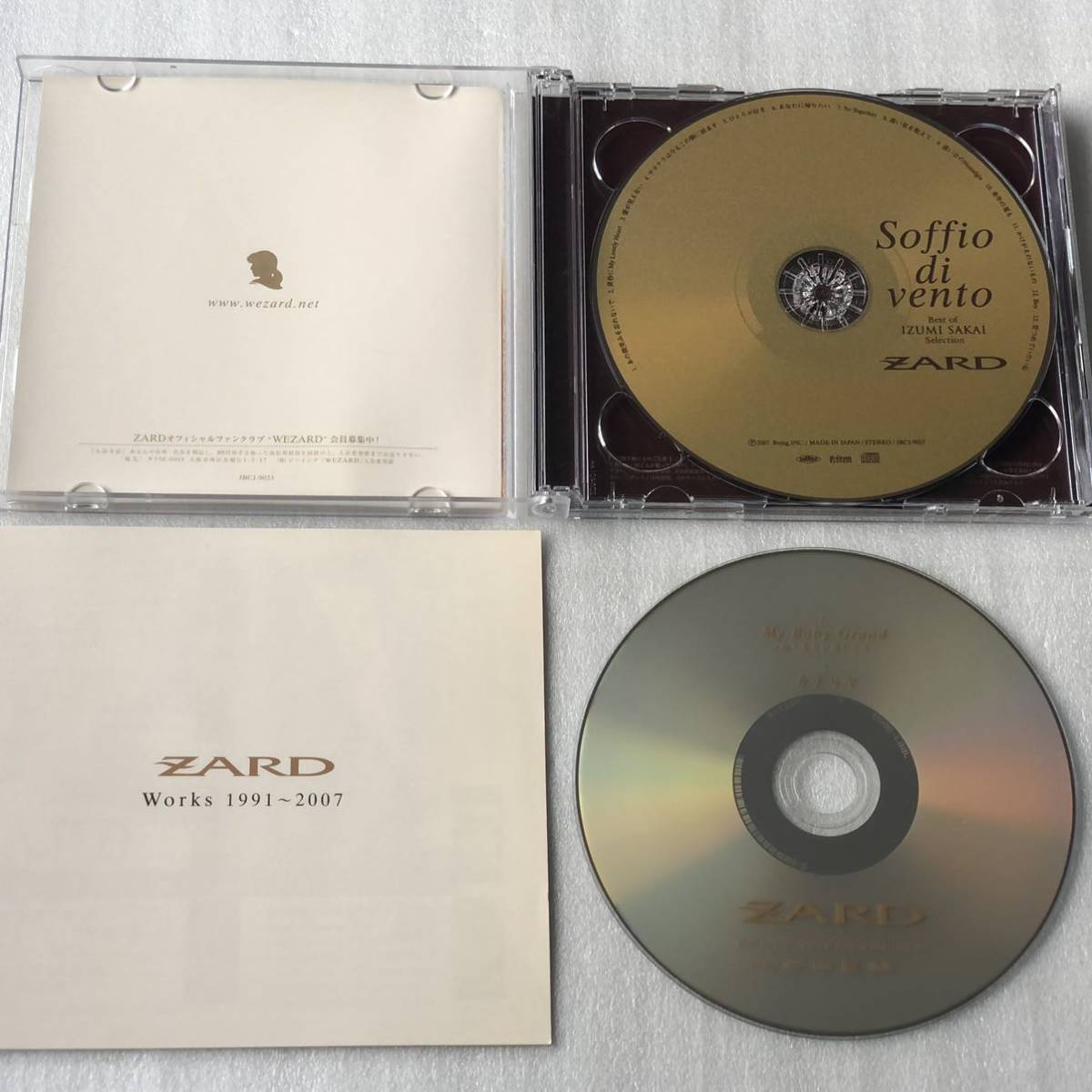 中古CD ZARD/Soffio di vento Best of IZUMI SAKAI Selection (CD+DVD) (2007年)_画像3