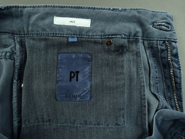 【新品未使用】PT Torino Denim ピーティートリノ◆PT05◆32◆JAZZ◆ガーメントダイ ブルー リヨセル スリム ストレッチ デニム パンツ_画像7