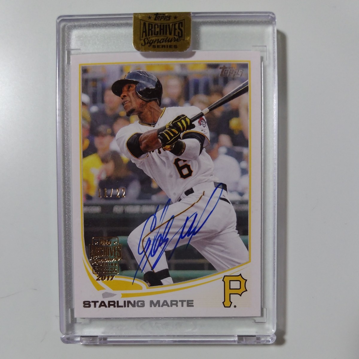 topps　スターリング・マルテ　直筆サインカード　Auto_画像1