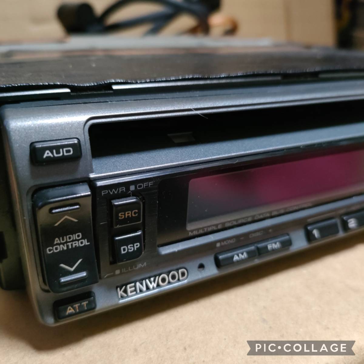 希少 名機 当時物 ケンウッド DT70 アンプレス 1DIN CDデッキ KENWOOD 激レア 旧車_画像4