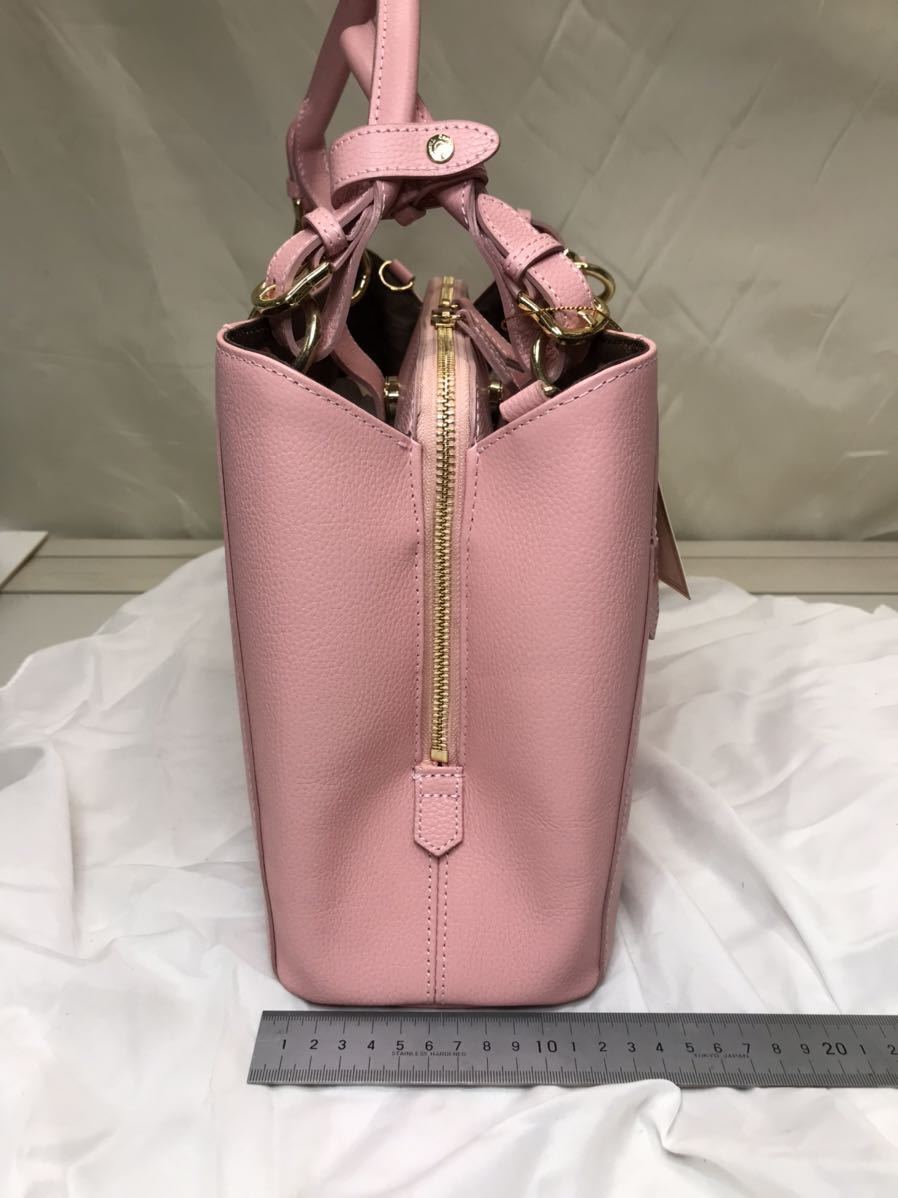 E80 unused Samantha Thavasa Samantha Thavasa handbag shoulder bag 2way bag pink regular price 45000 jpy tag attaching 12c/2c/3b