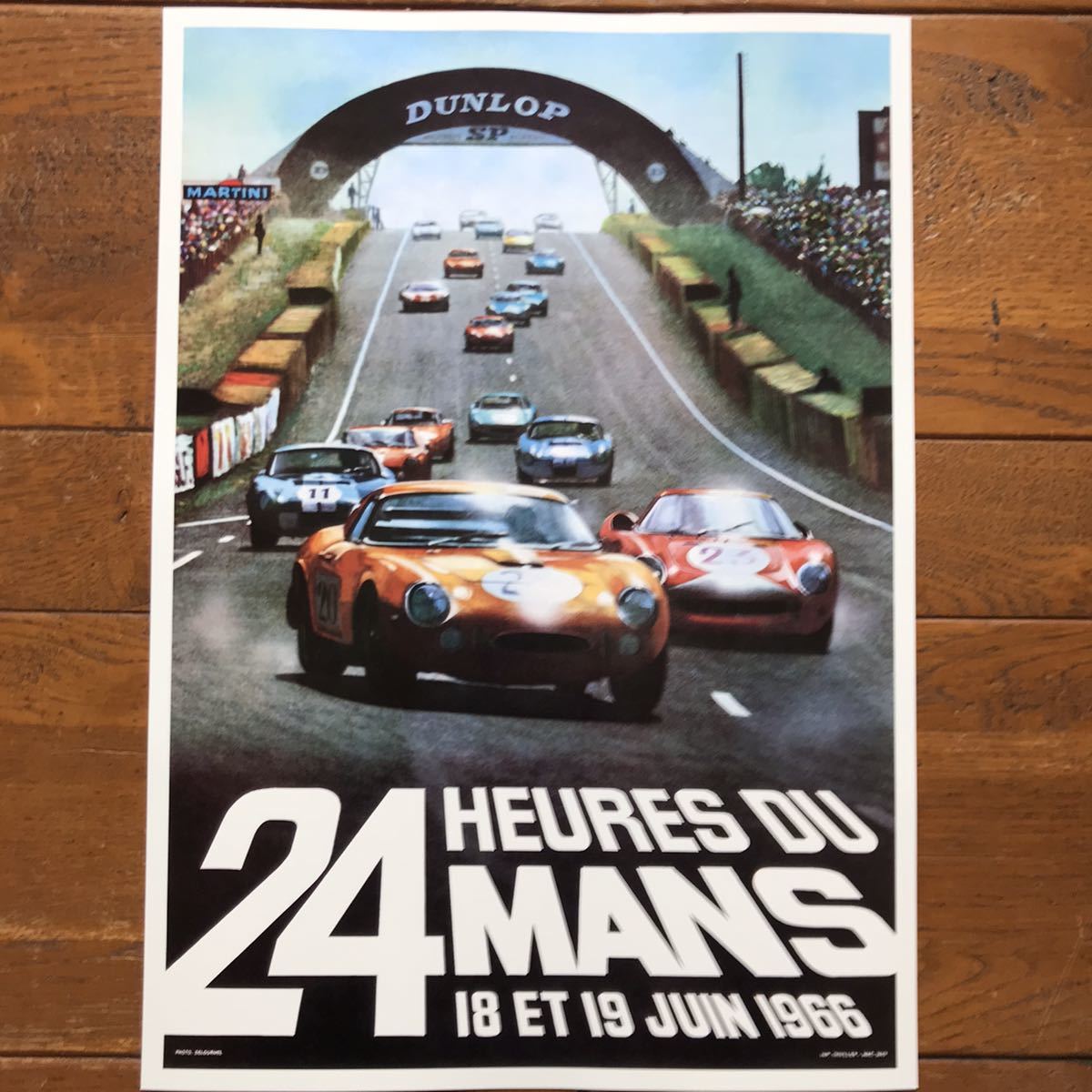 ポスター★1966年 ル・マン24時間レース ★24 Heures du Mans/ユノディエール/ポルシェ/フェラーリvsフォード_画像7