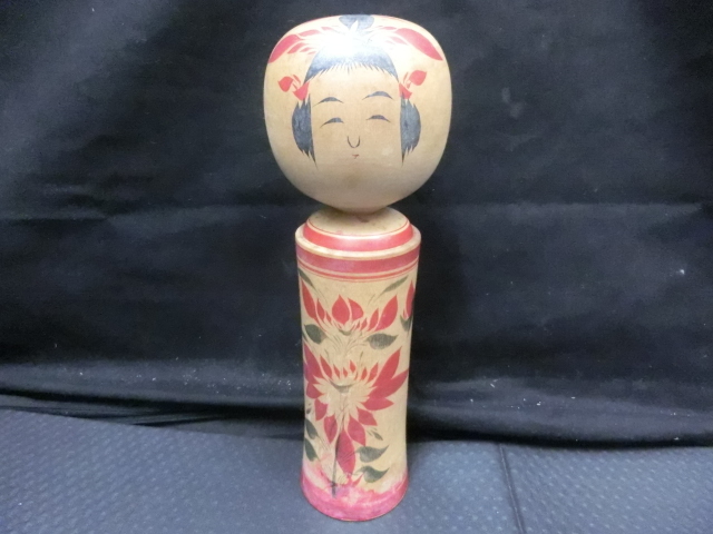 中古品 25cm 佐藤実 こけし 鳴子_画像1