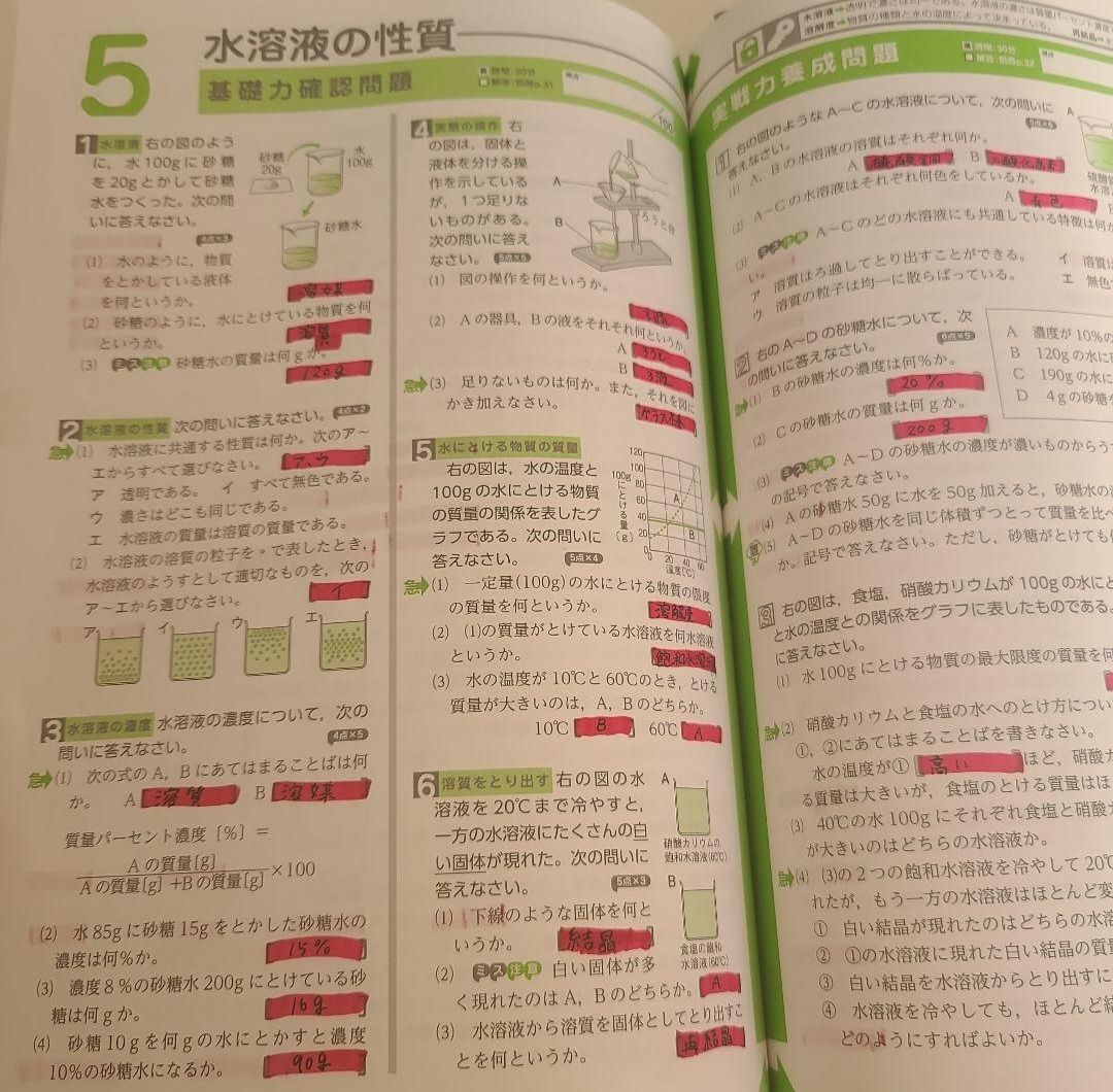 定期テストの最重要問題5科〈中1〉 : 最短でできる定期テスト対策!☆送料込