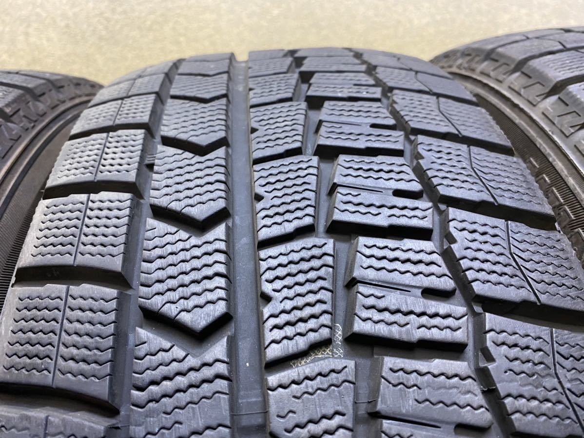 225/50R18（95Q）ダンロップ WINTER MAXX WM02 スタッドレス 中古4本 2019年製 バリ山 225/50/18_画像4