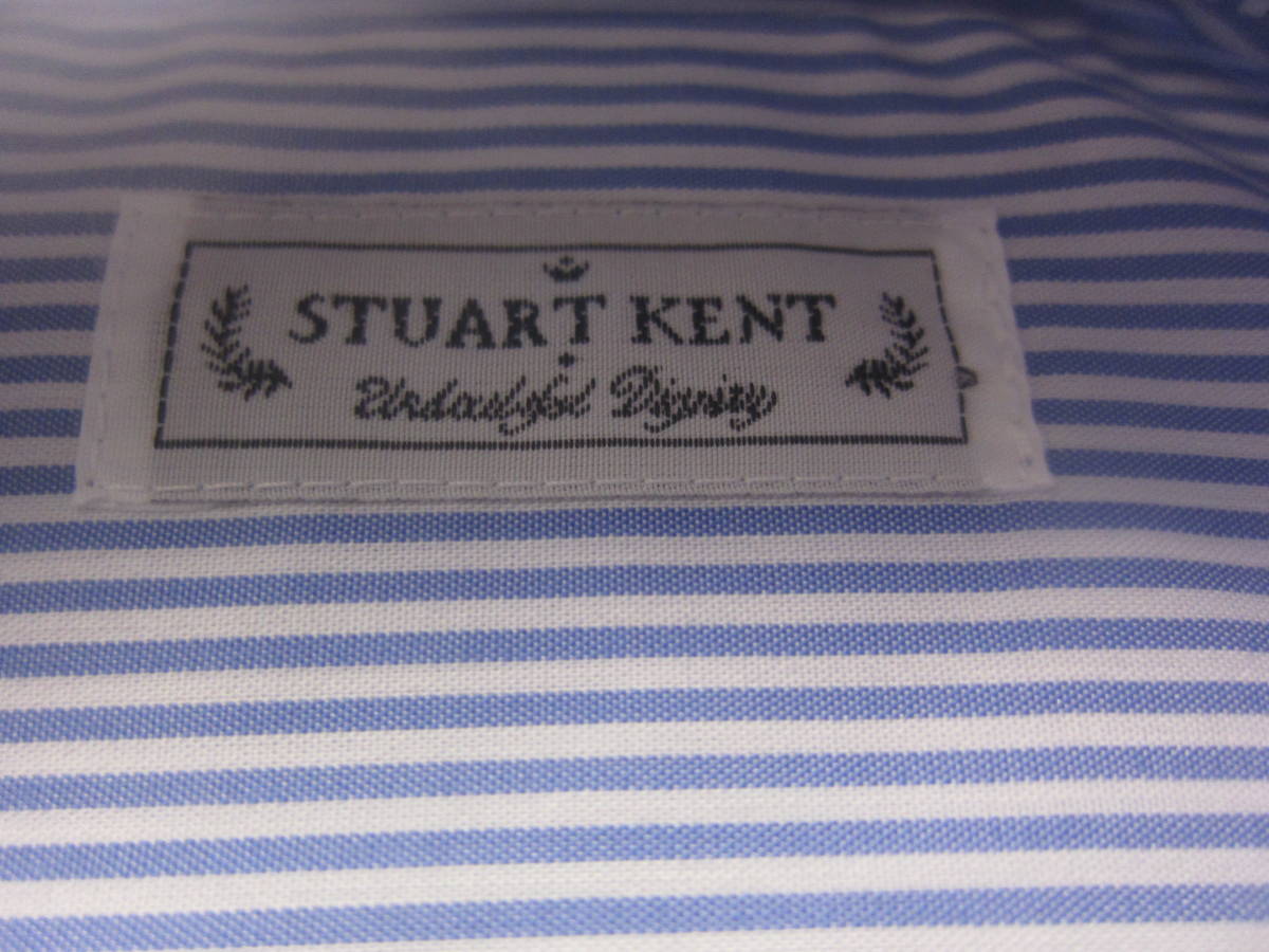 新品 STUART KENT スチュアートケント メンズ M 39 半袖 シャツ ドレスシャツ Yシャツ フォーマル タ534_画像3