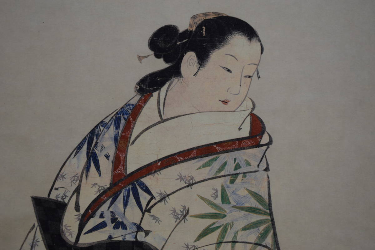 Yahoo!オークション - 【複製】/宮川長春/立美人図/工芸/布袋屋 Yahoo!オークション - 【複製】/宮川長春/立美人図/工芸/布袋屋