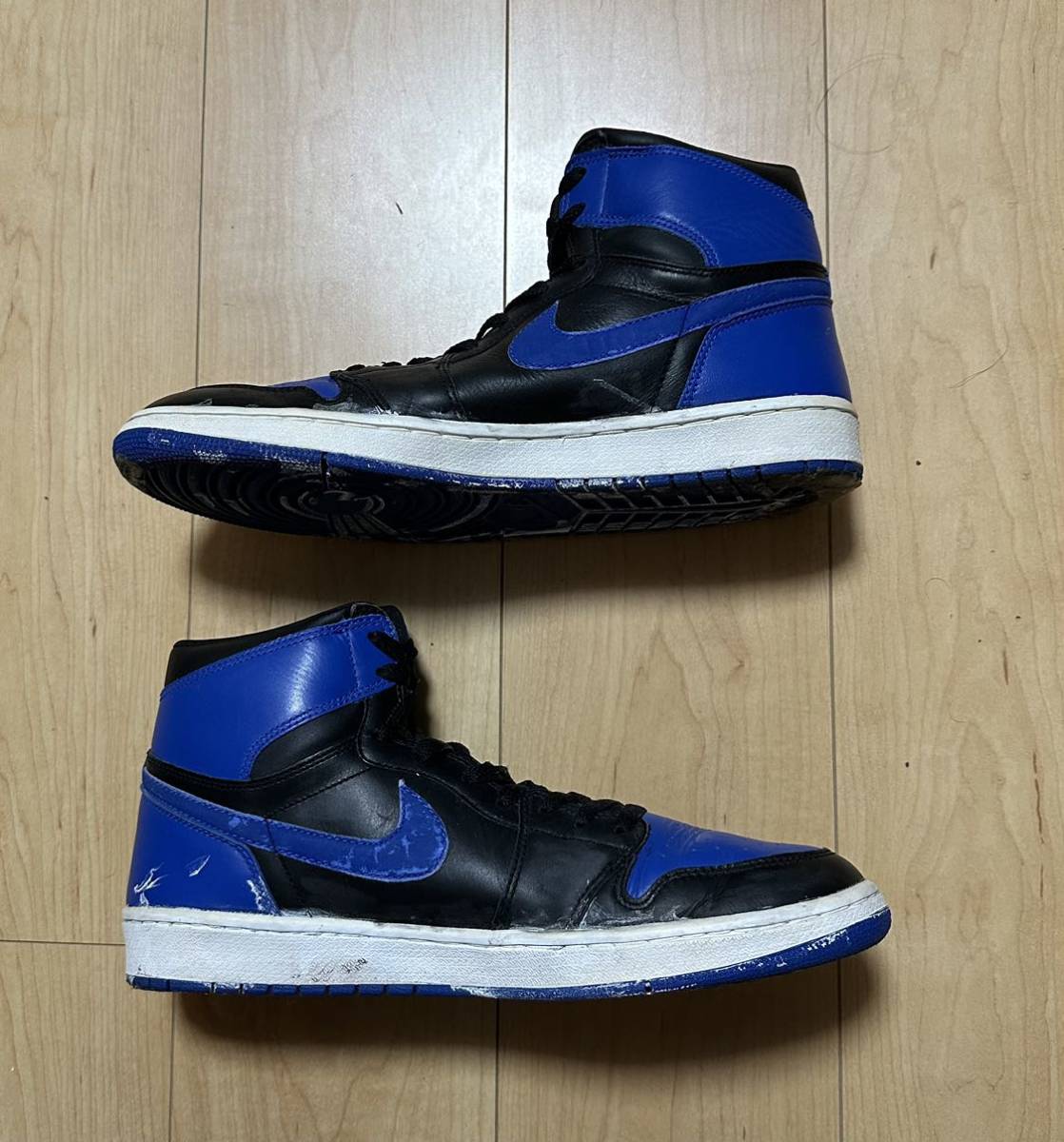  кто раньше, тот побеждает NBA NIKE AIR JORDAN1 CHICAGO Chicago воздушный Jordan 1 Nike Royal ROYAL 30cm US12 синий чёрный 