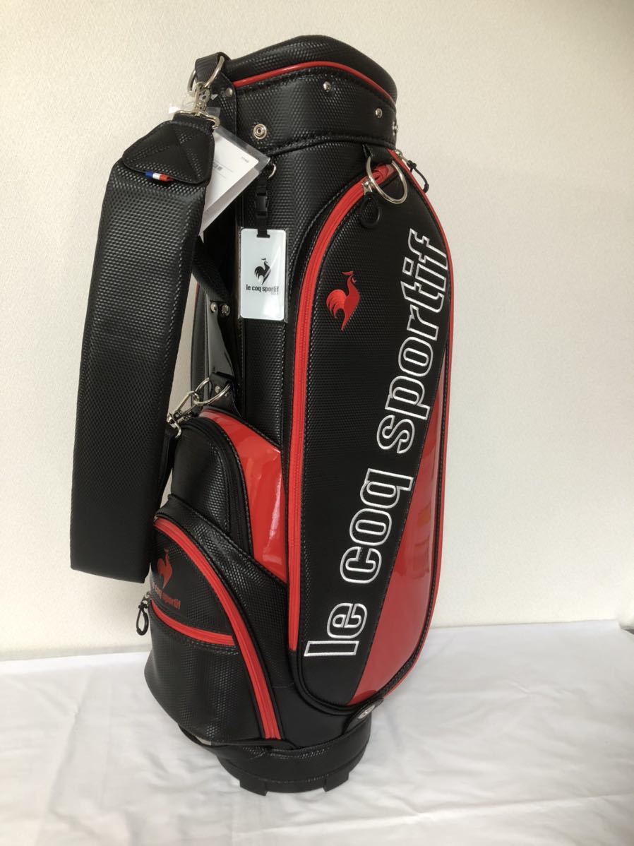 送料無料◆新品◆ルコック ゴルフ キャディバッグ◆QQATJJ10AT-BK00◆Le coq sportif GOLF