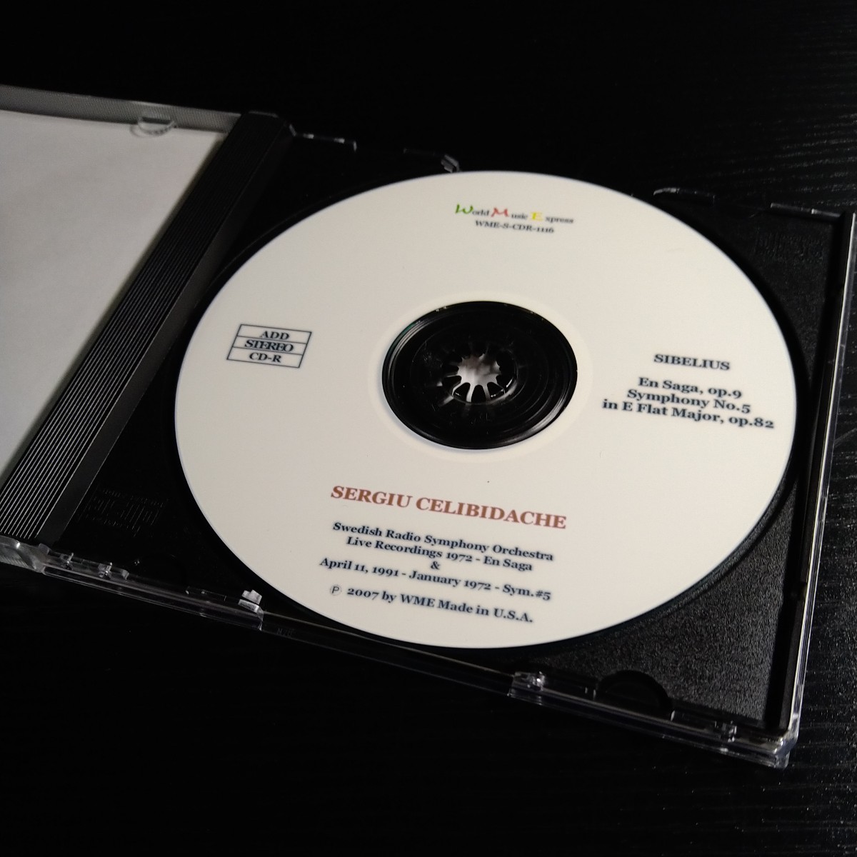 《12/20出品》CD-R／シベリウス：交響曲第5番／チェリビダッケ（Sibelius Symphony No.5 Celibidache Live）_画像3