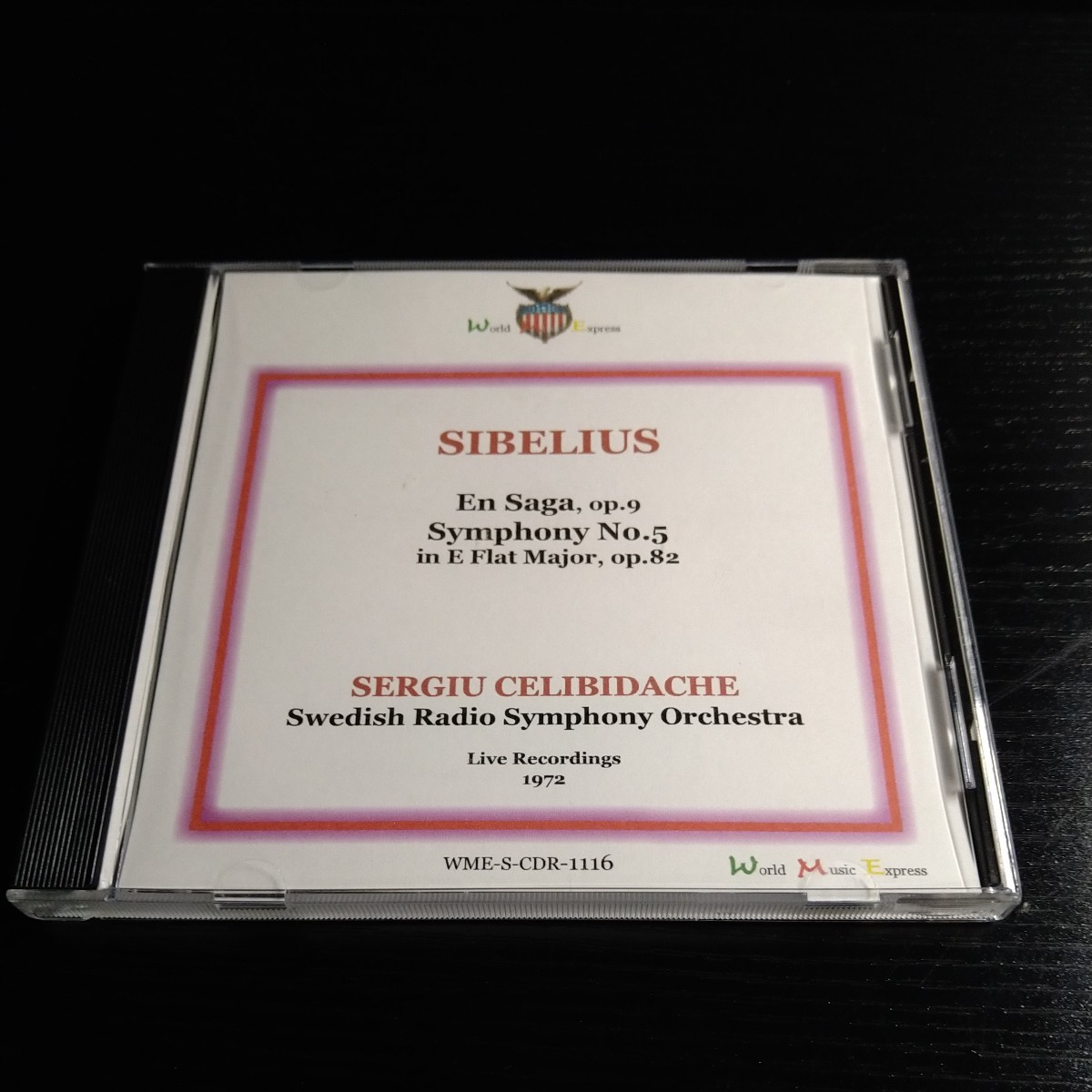 《12/20出品》CD-R／シベリウス：交響曲第5番／チェリビダッケ（Sibelius Symphony No.5 Celibidache Live）_画像1