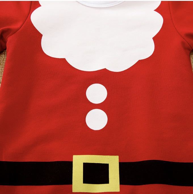 クリスマス ベビー服 ロンパース 赤ちゃん コスプレ サンタ 80サイズ 90サイズ 赤ちゃん 服 男の子 女の子帽子 _画像4